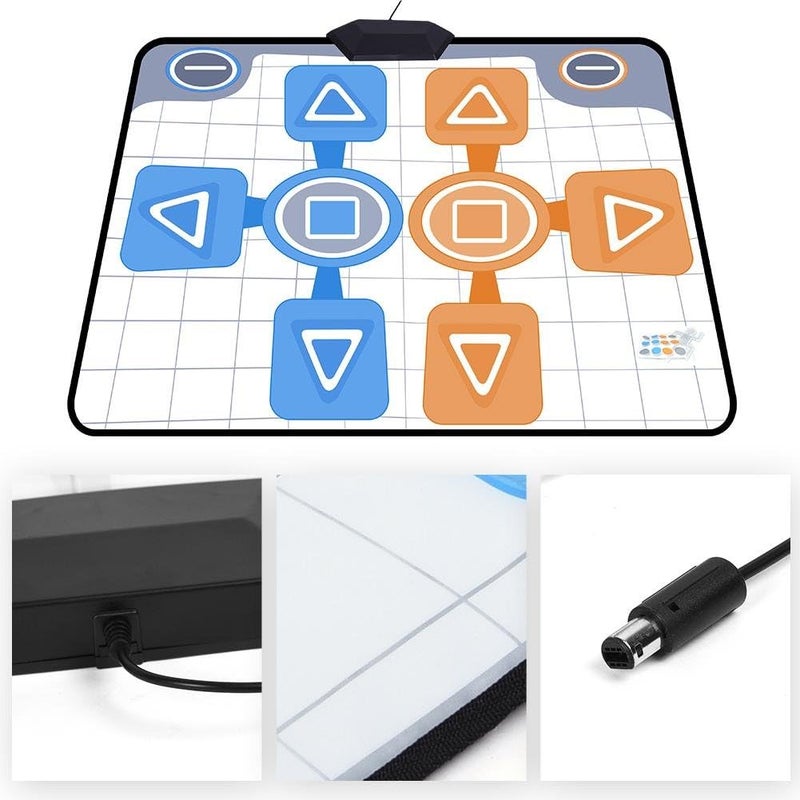 woobles Double Person Non-slip Party Dancing Pad Dance Mat Compatible for Nintendo Wii Console Game - Image 5